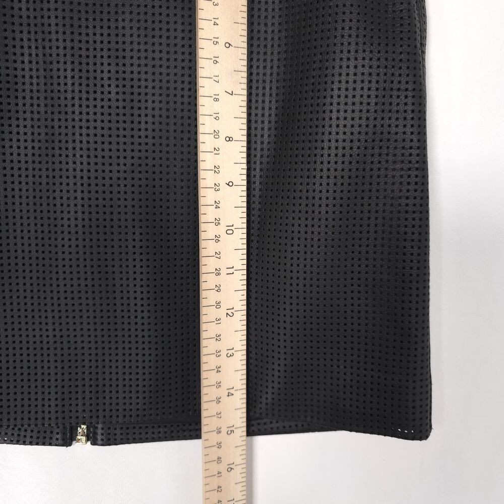 ALL THINGS GOLDEN New Women's Black Mini Skirt SMALL Leather Zip Back ATG058-B-S - Picture 5 of 11